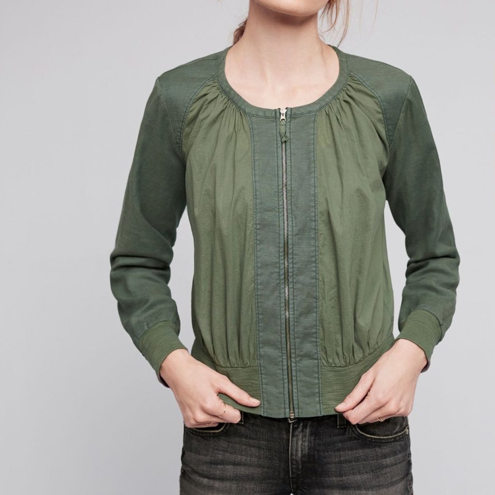 Hei Hei Hilltop Ruched Bomber Jacket